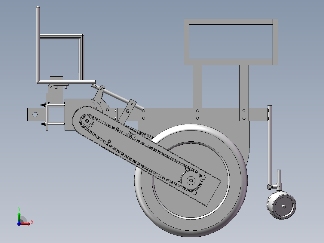 小型蔬菜移栽机SW三维图纸前视图