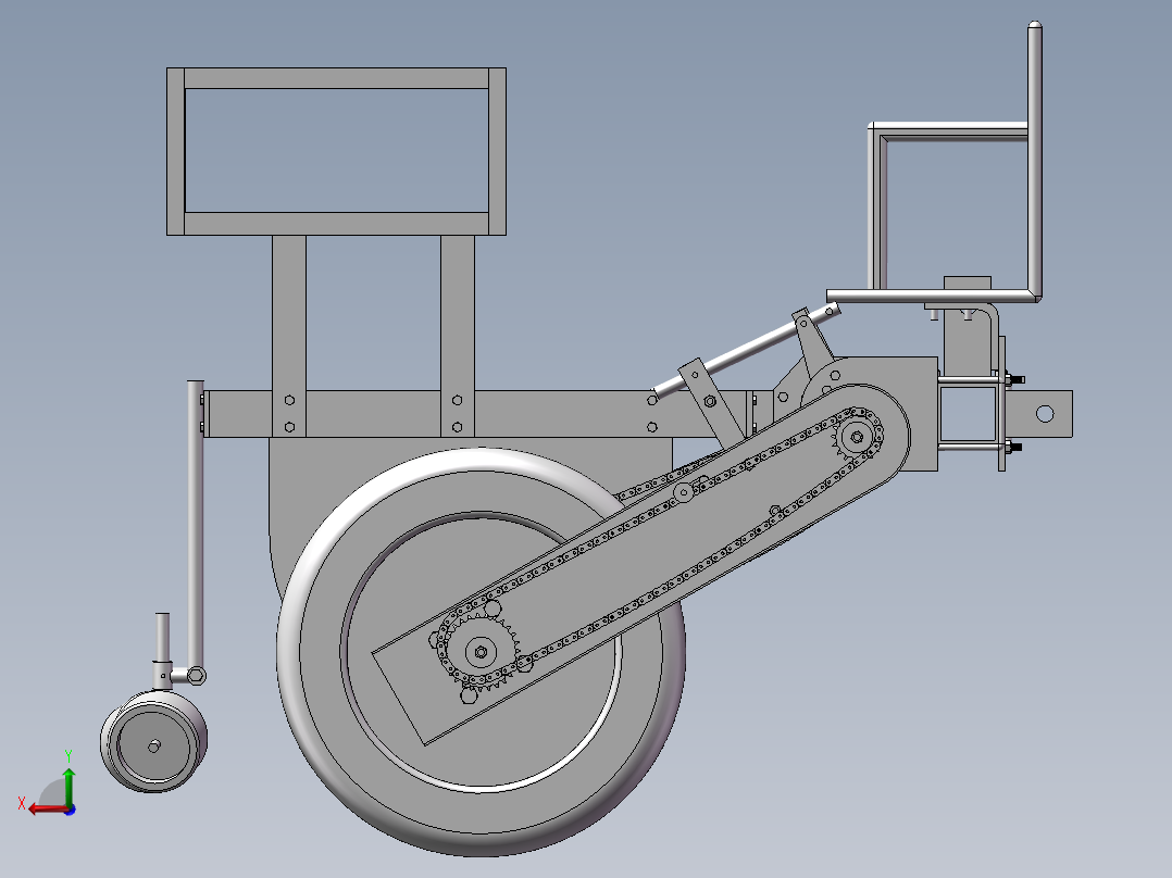 小型蔬菜移栽机SW三维图纸后视图