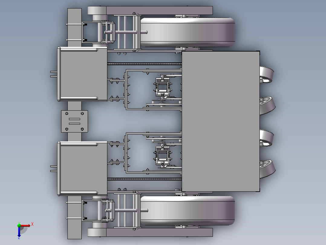 小型蔬菜移栽机SW三维图纸俯视图