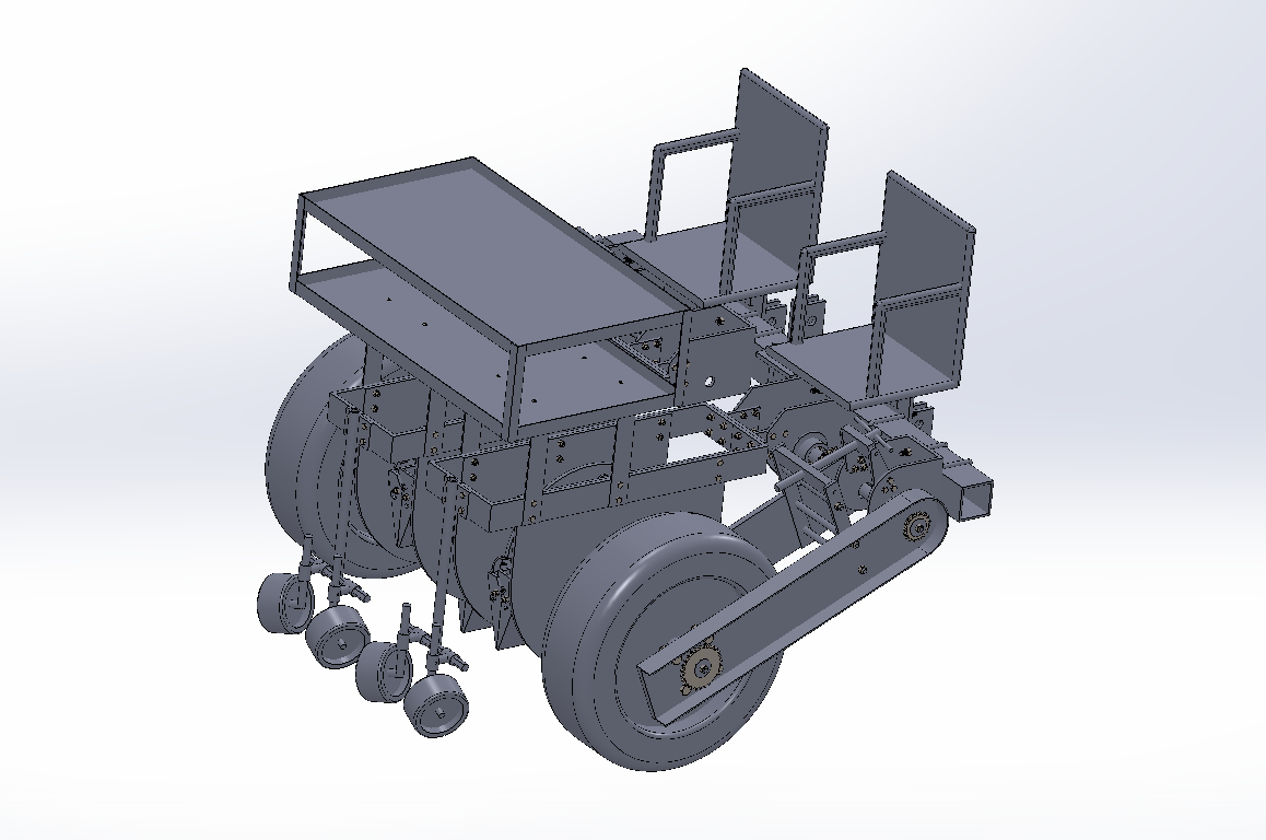 小型蔬菜移栽机SW三维图纸