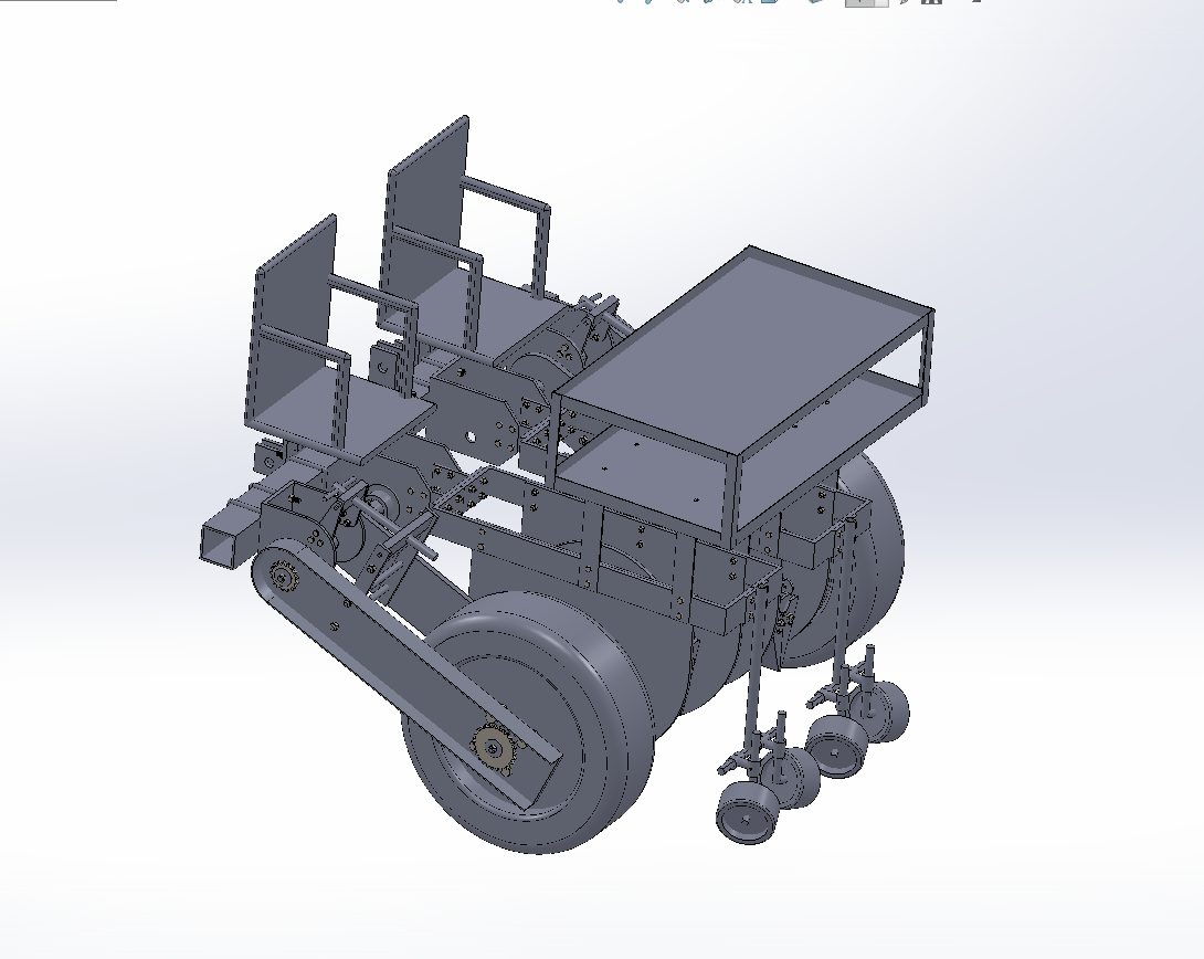 小型蔬菜移栽机SW三维图纸