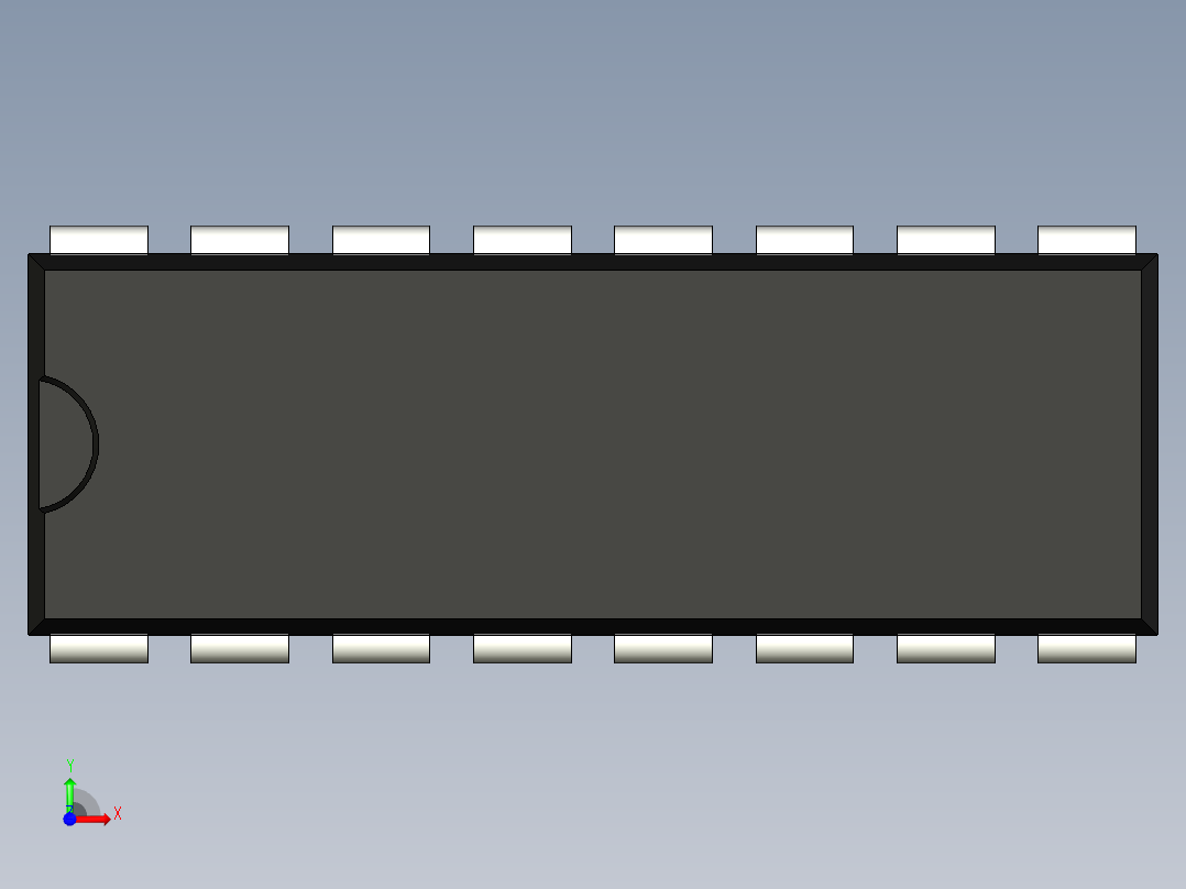 集成电路封装-MS-001AB前视图
