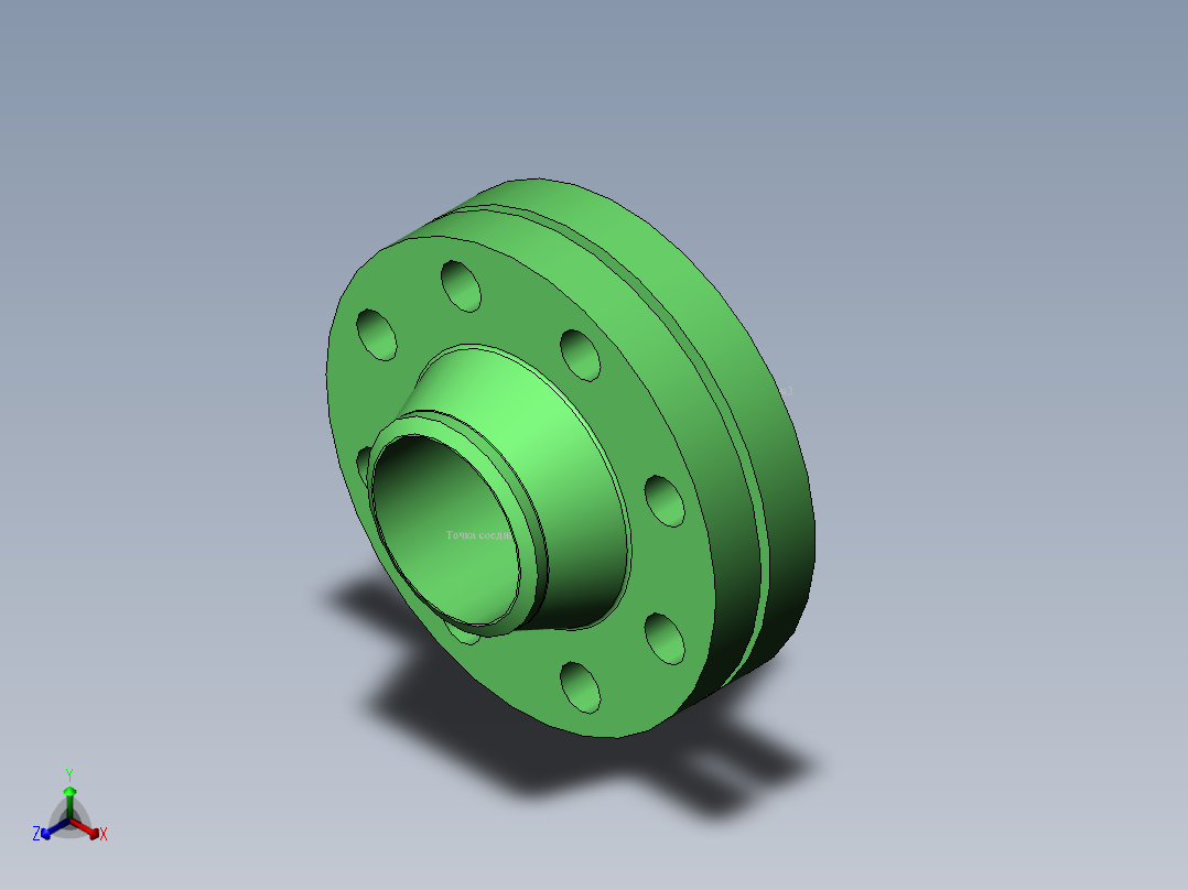 法兰 (16)正等轴测图