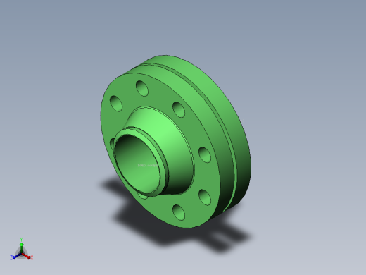 法兰 (16)正等轴测缩略图