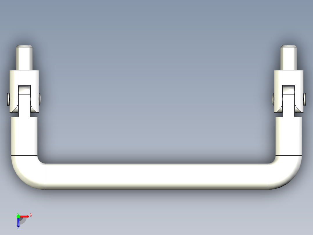 取手MI,MK-3D多系列多零件图纸模型俯视图