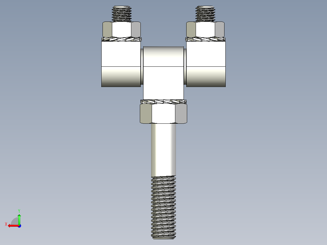 方型鉸鏈SQH(A)-3D多系列多零件图纸模型后视图