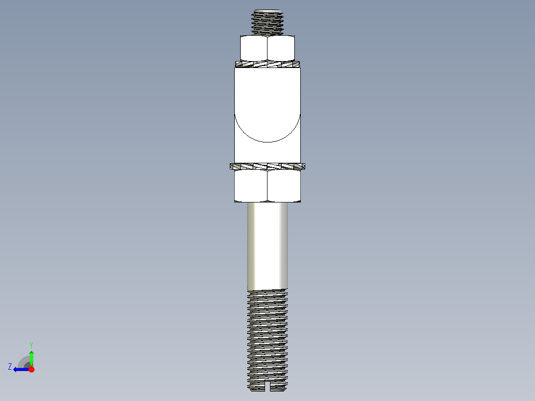 方型鉸鏈SQH(A)-3D多系列多零件图纸模型右视图