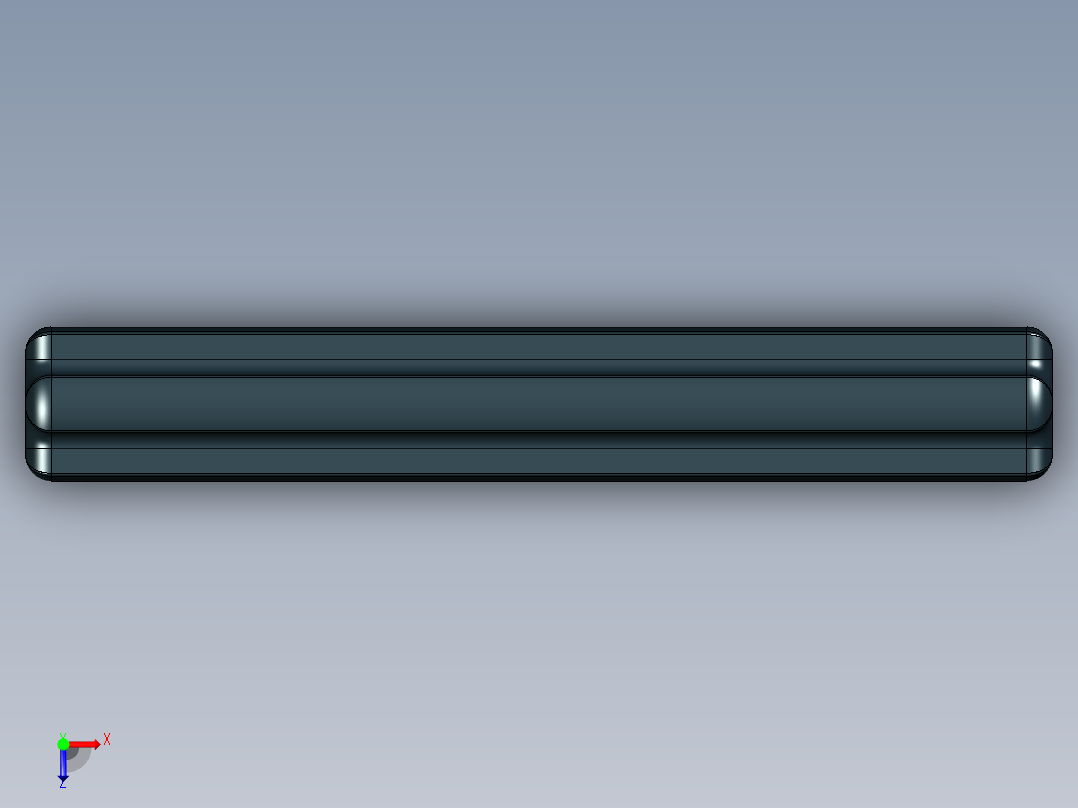 乐高机械组车桥-3705 Black Technic Axle 4.IGS俯视图