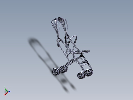 基于SolidWorks婴儿车三维