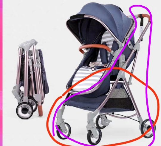 基于SolidWorks婴儿车三维