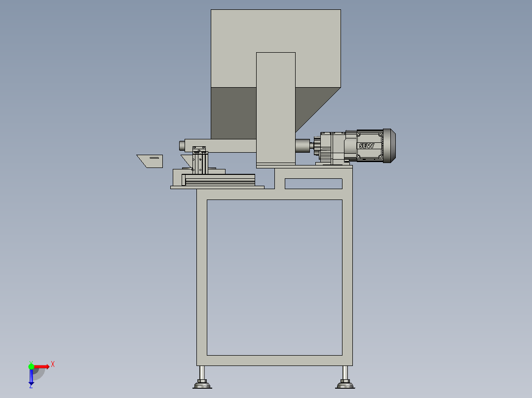 中药搅碎机总装配三维图==1476208==35俯视图