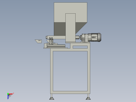 中药搅碎机总装配三维图==1476208==35俯视缩略图