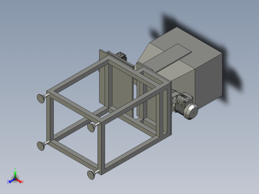 中药搅碎机总装配三维图==1476208==35正等轴测缩略图