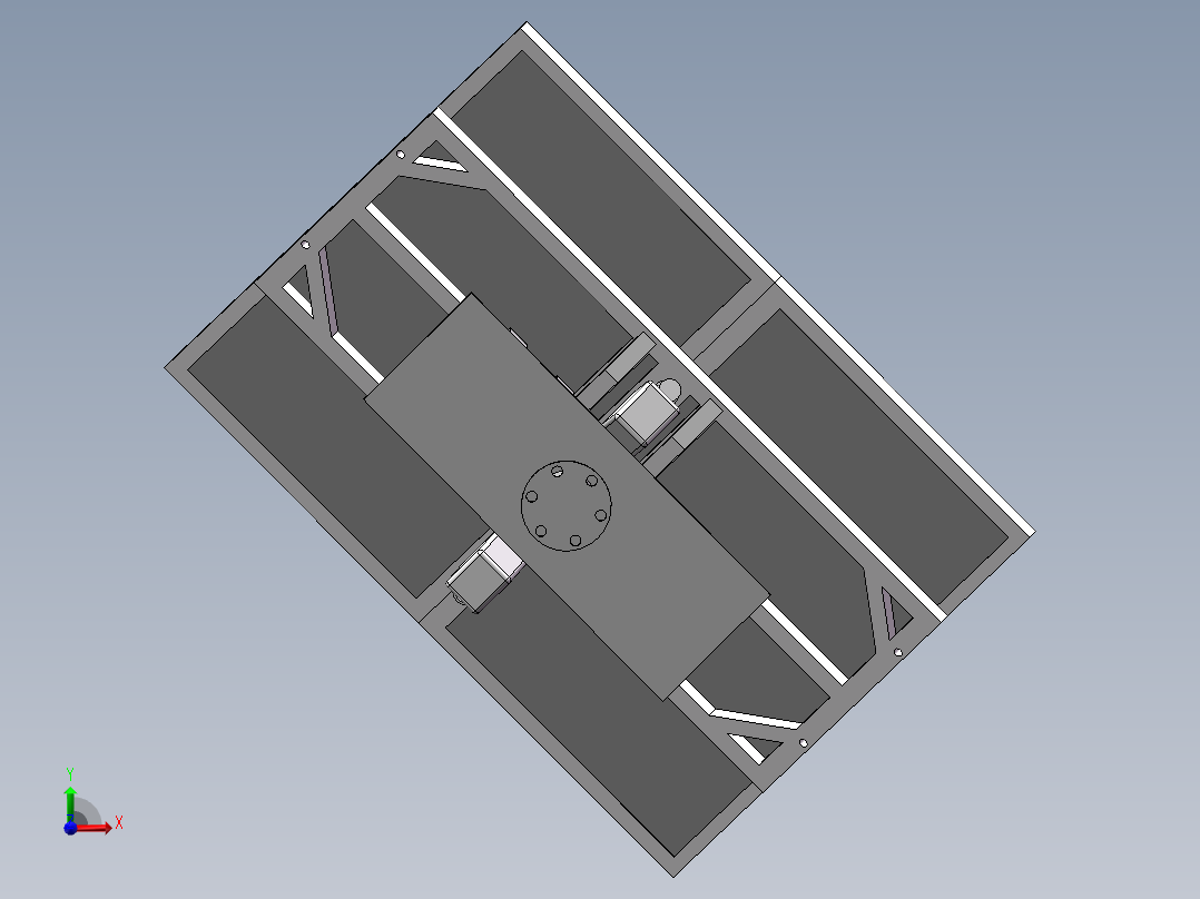 双轴太阳能发电板前视图