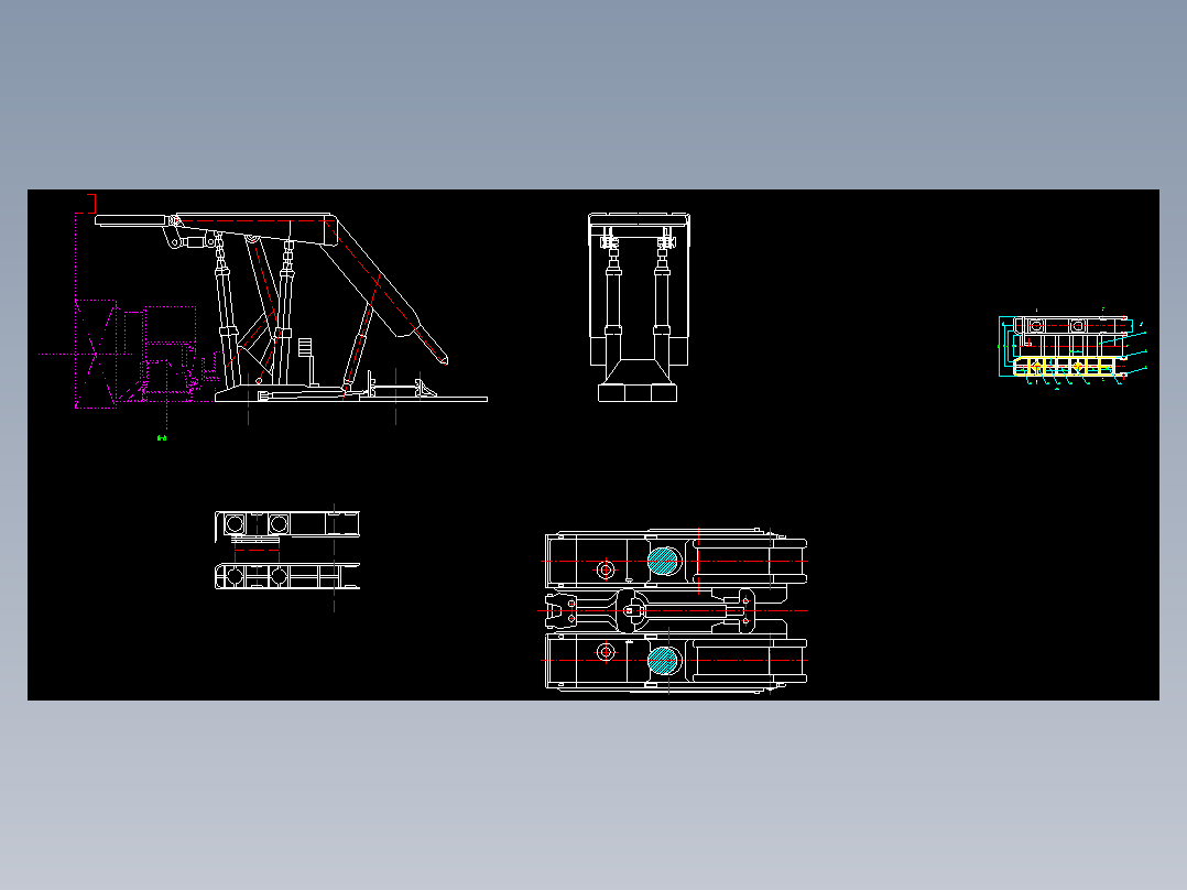低位放顶煤液压支架的设计（只有CAD图纸）