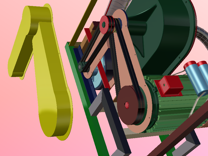 自吸式玉米大豆药材粉碎机catia模型