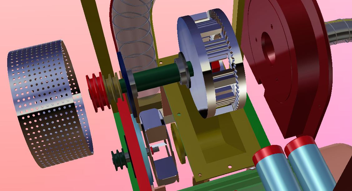 自吸式玉米大豆药材粉碎机catia模型