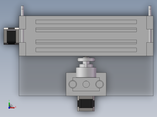 车床切割装置前视缩略图