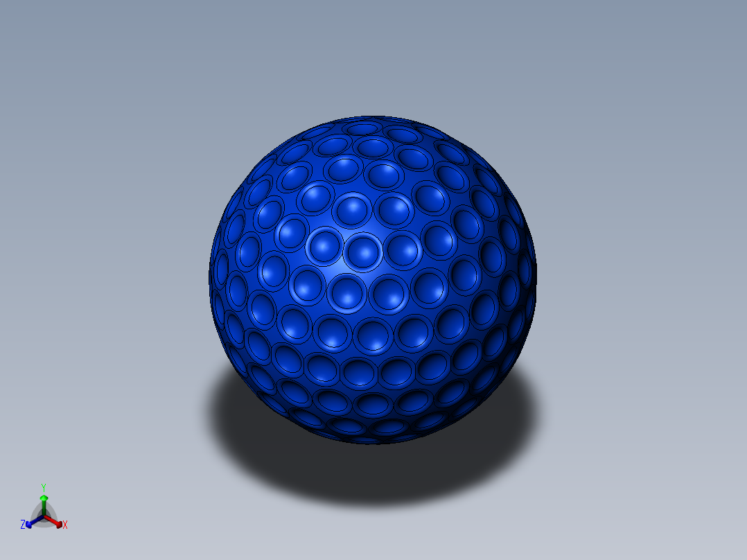 高尔夫球3正等轴测图