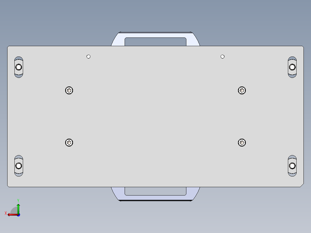 B切水口料头治具后视图