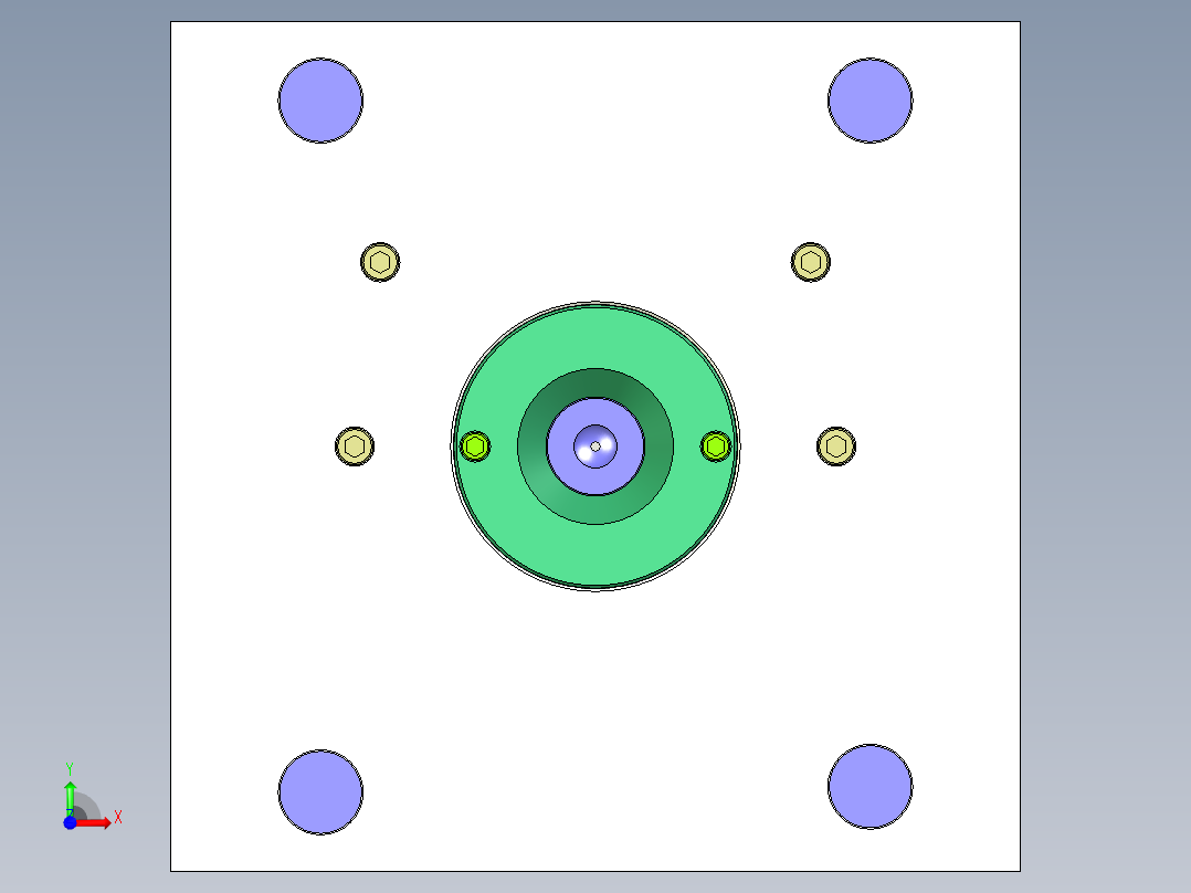蓝牙耳机外壳耳塞模具图纸844309==100前视图