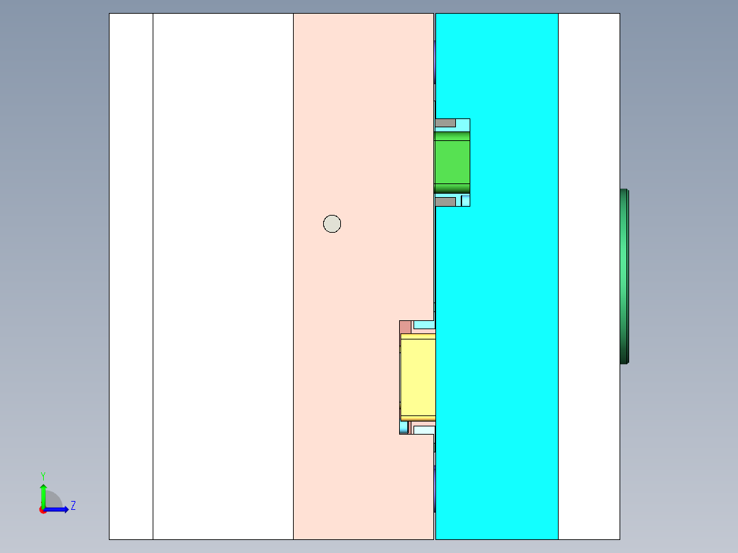 蓝牙耳机外壳耳塞模具图纸844309==100左视图