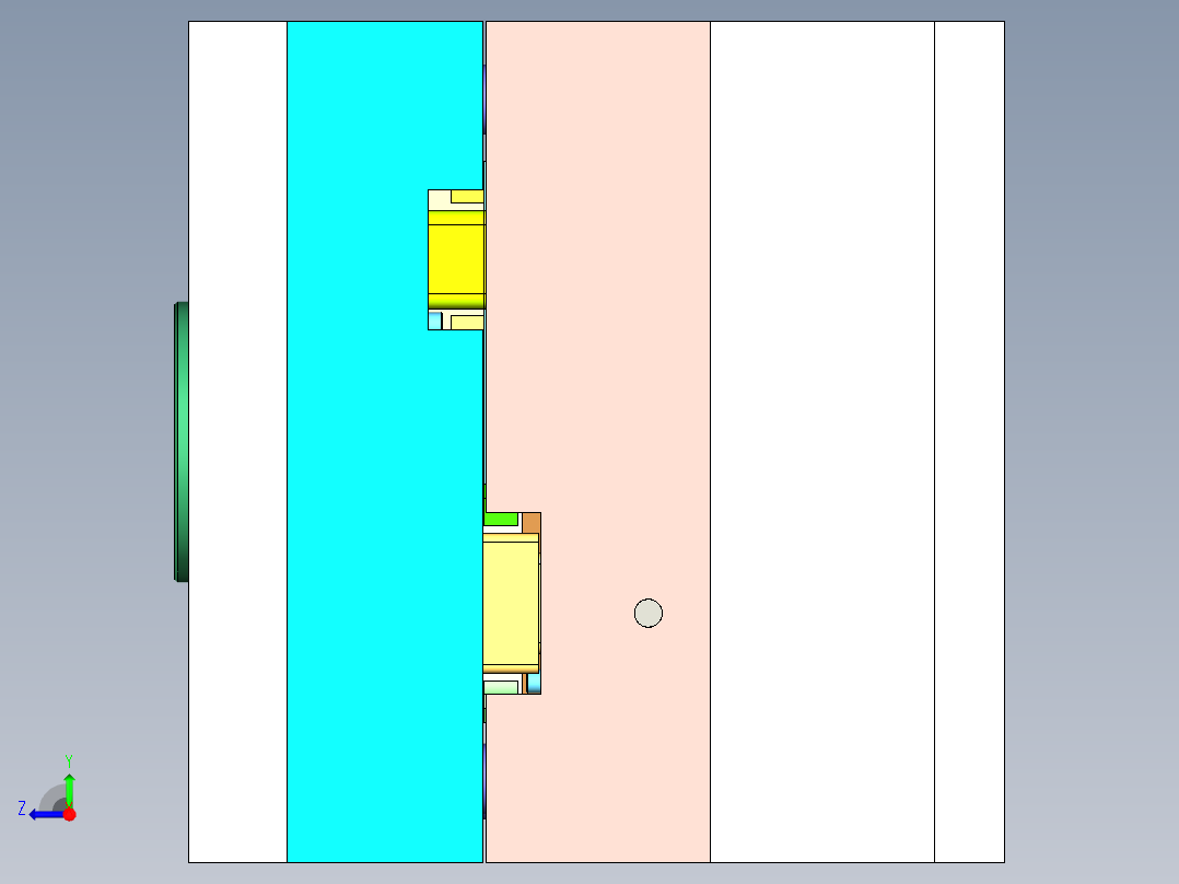蓝牙耳机外壳耳塞模具图纸844309==100右视图