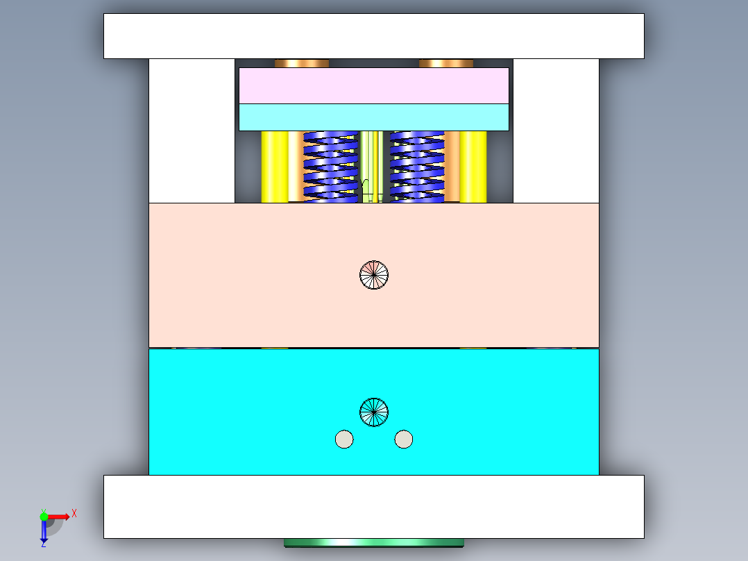 蓝牙耳机外壳耳塞模具图纸844309==100俯视图