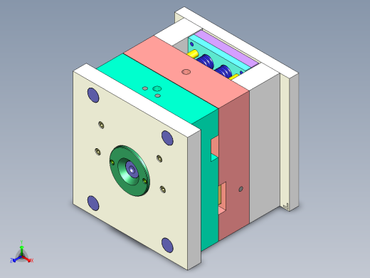 蓝牙耳机外壳耳塞模具图纸844309==100正等轴测缩略图