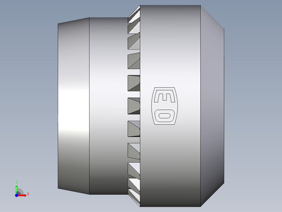 卡套式工业通用硬管接头Progressive_stop_ring_PSR08LX前视图