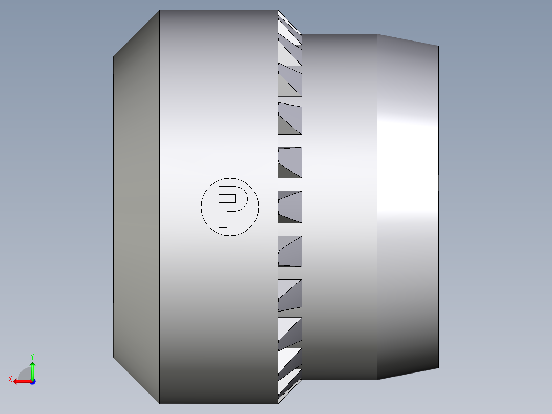 卡套式工业通用硬管接头Progressive_stop_ring_PSR08LX后视图