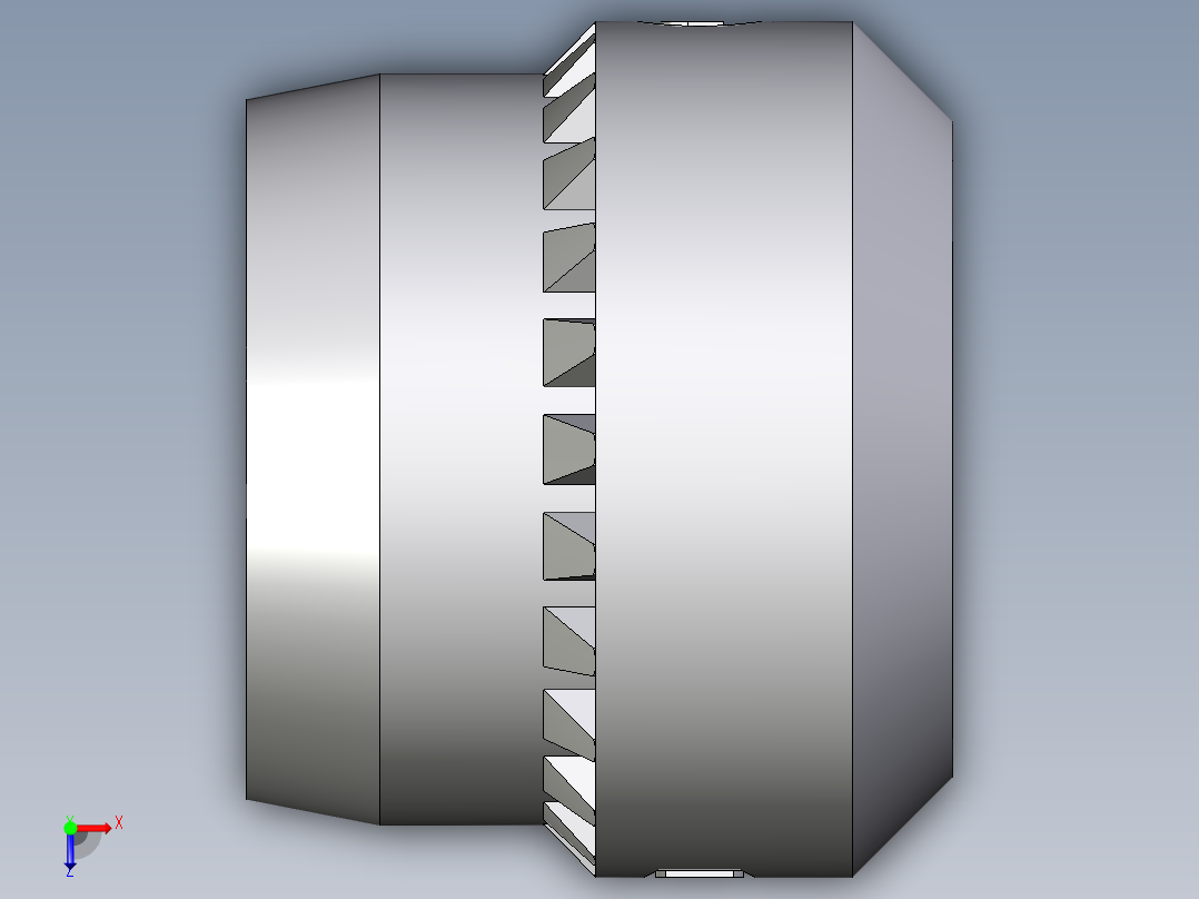 卡套式工业通用硬管接头Progressive_stop_ring_PSR08LX俯视图