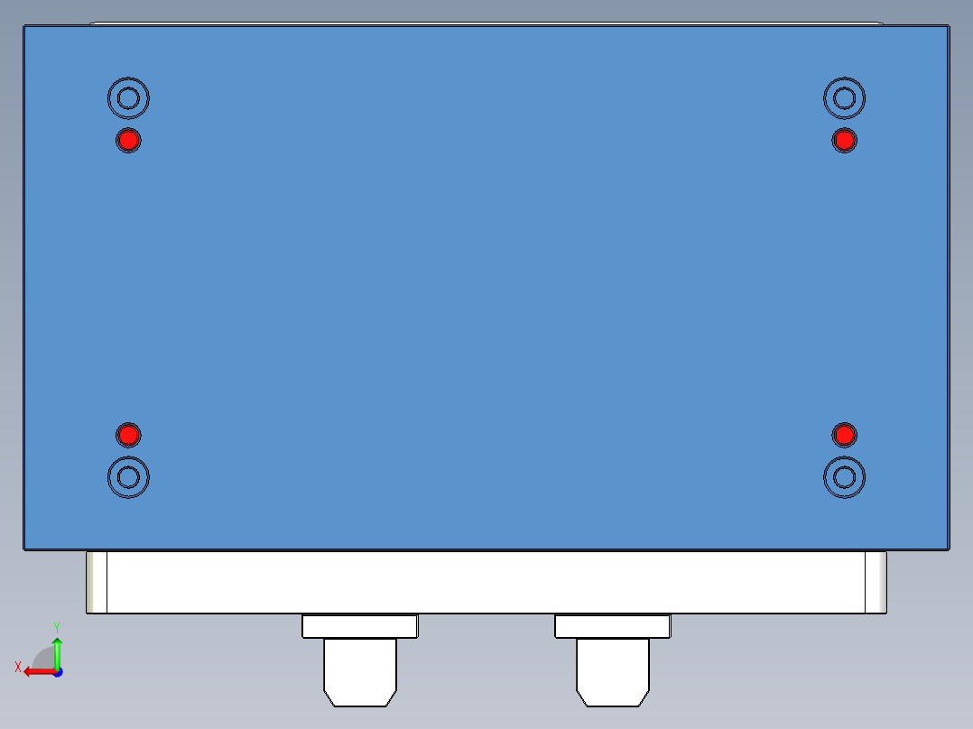 XIN-笔记本CNC工装夹具三维模型CNC5-3G-0122后视图