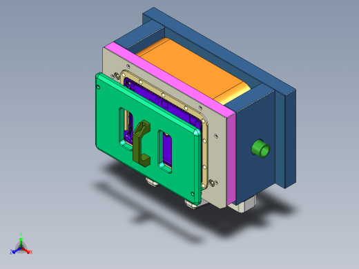 XIN-笔记本CNC工装夹具三维模型CNC5-3G-0122正等轴测缩略图