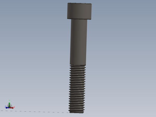 Screw_DIN_912_M12x70_A2.SLDPRT公制内六角螺钉