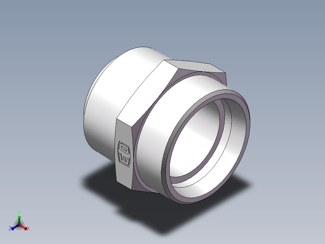 美制锥螺纹、1CN-52-24正等轴测图