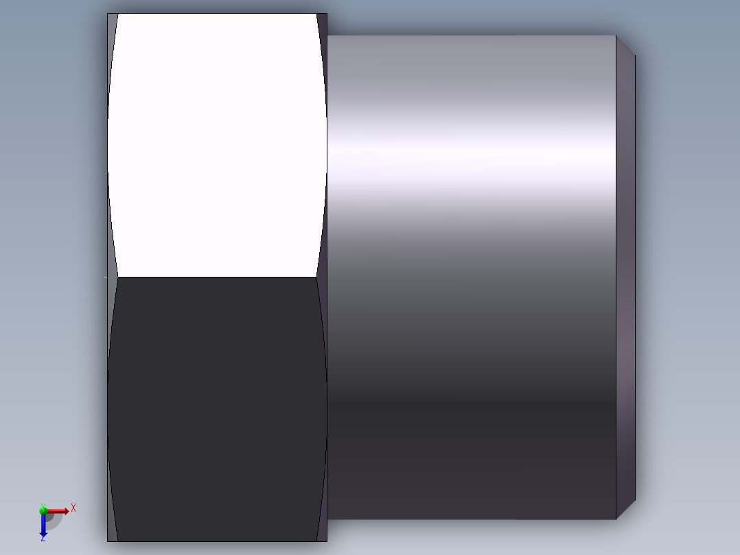 堵头 4C+4D 管端堵、4D-22俯视图