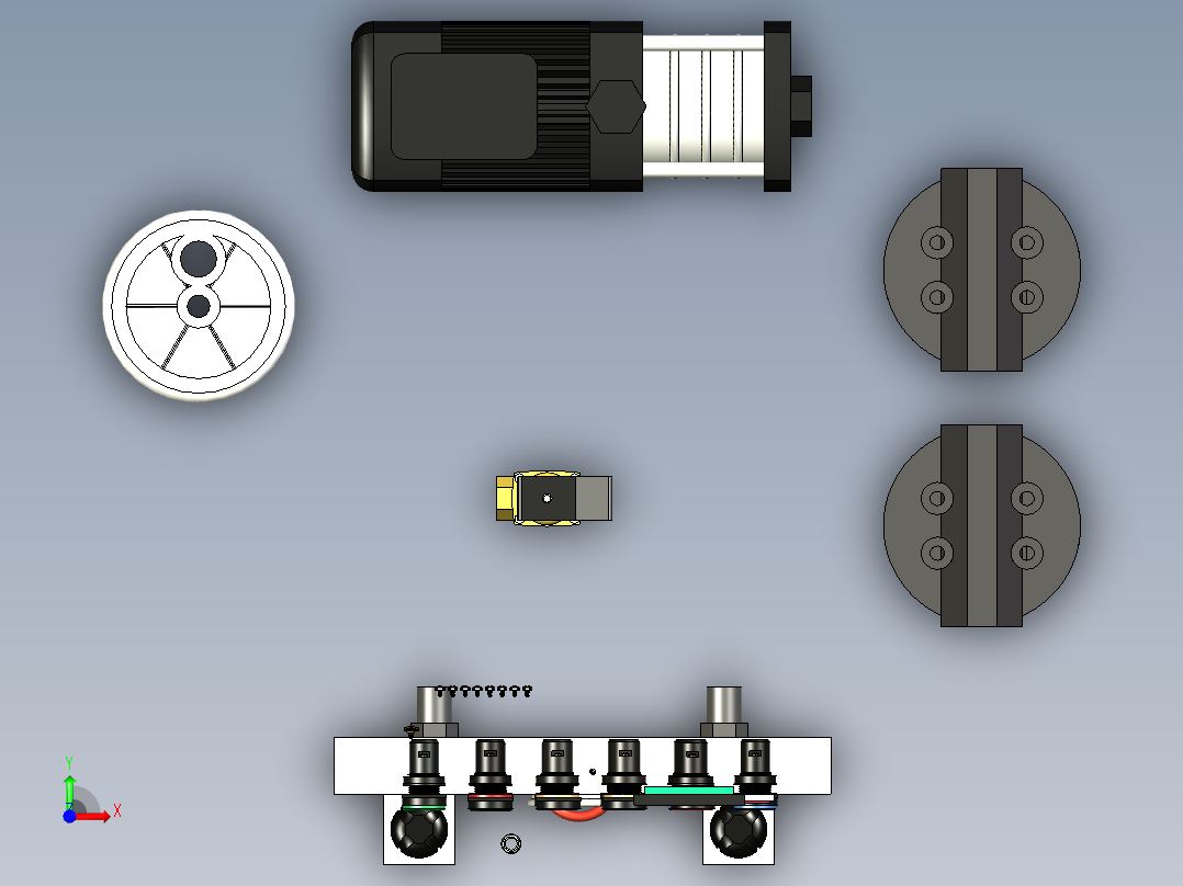 B2003899-100LPH RO 水处理机器前视图