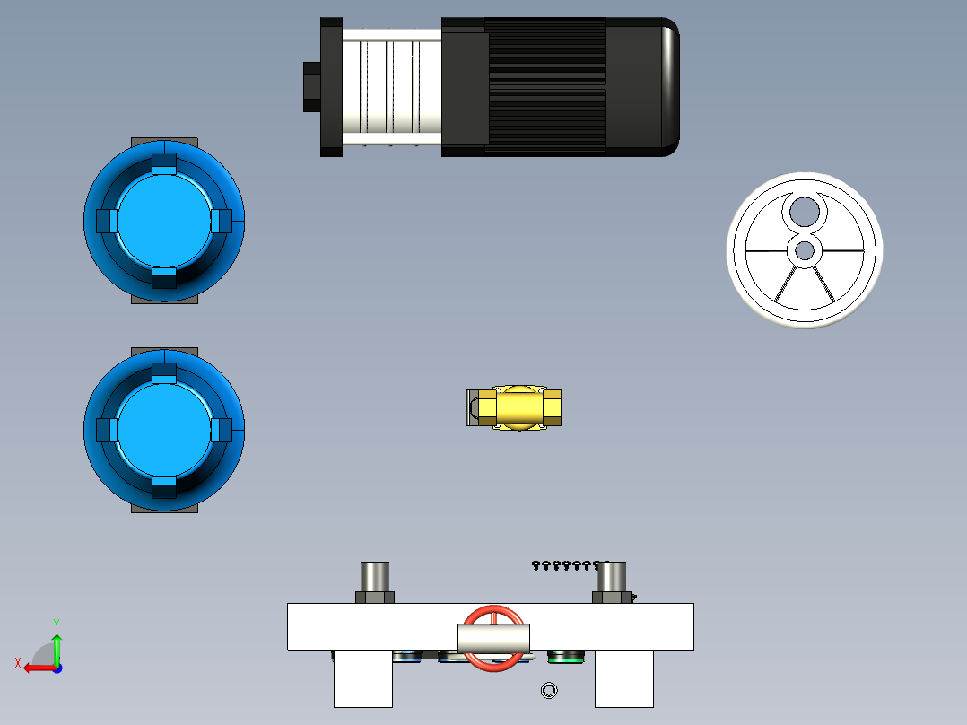 B2003899-100LPH RO 水处理机器后视图