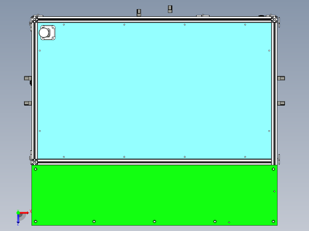 设备外框架设计俯视图