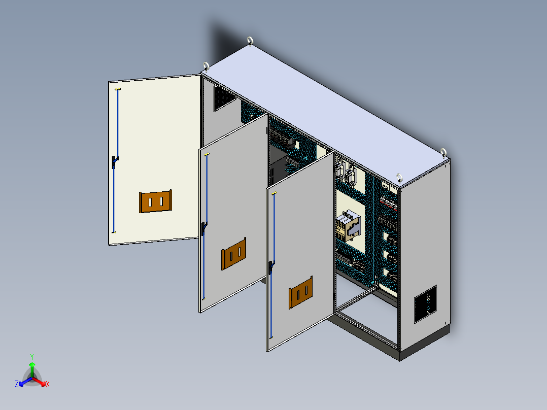 钣金柜plc接触器不带延时控制 71556