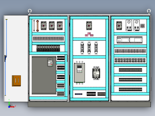钣金柜plc接触器不带延时控制 71556前视缩略图