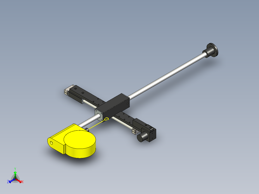 电动螺丝枪支架助力臂平衡臂 气动螺丝刀平衡器 电批风批固定支架2正等轴测图
