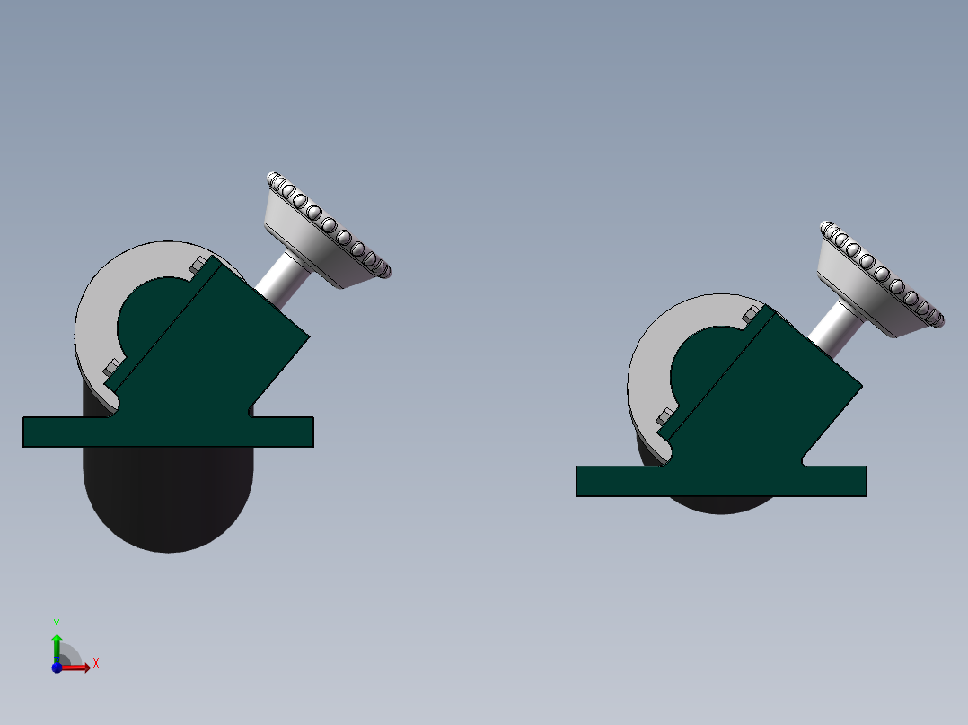 2款橡胶弯辊（弧形展平辊）前视图