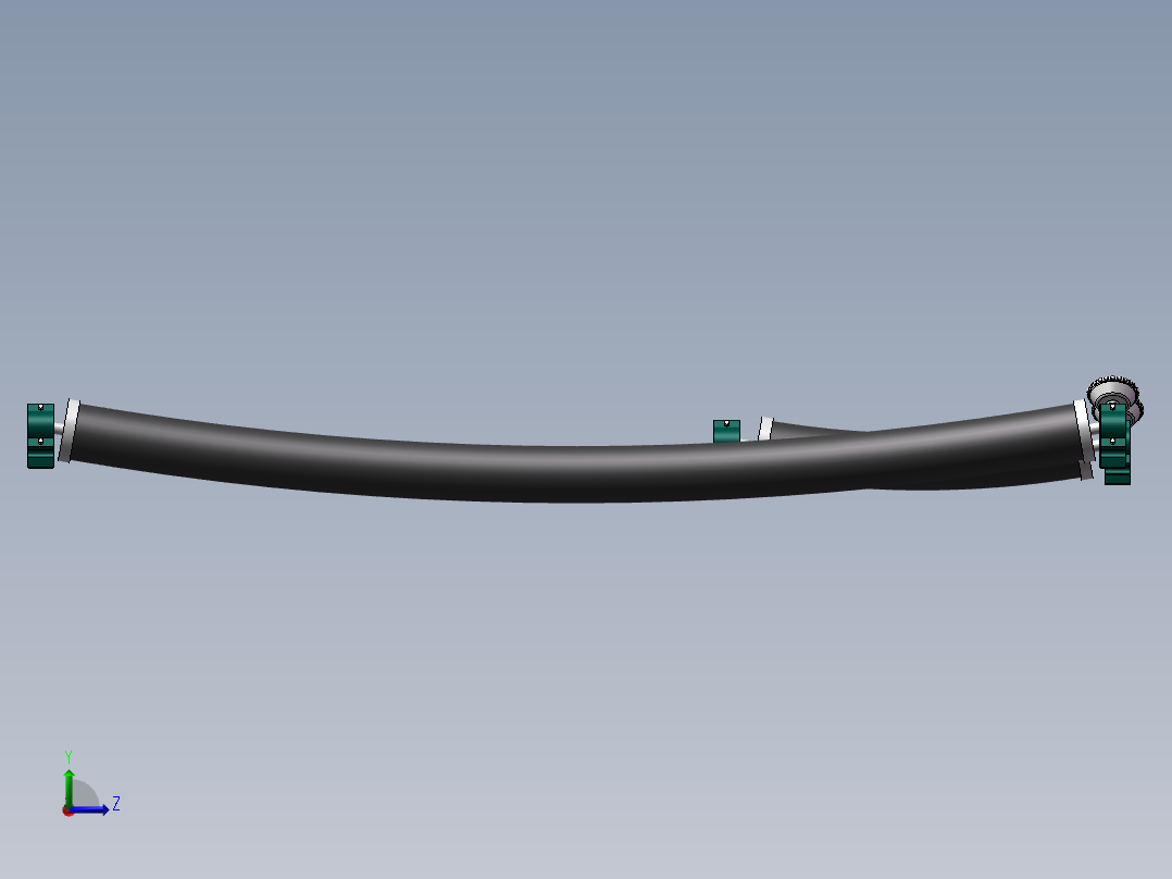 2款橡胶弯辊（弧形展平辊）左视图