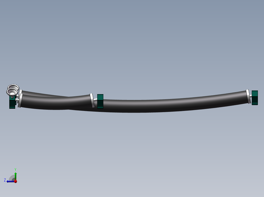 2款橡胶弯辊（弧形展平辊）右视图