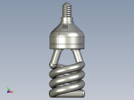 螺旋形灯泡前视缩略图