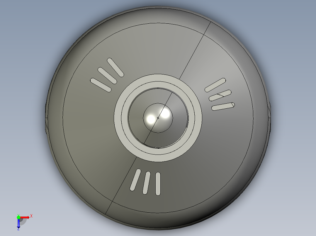 螺旋形灯泡俯视图