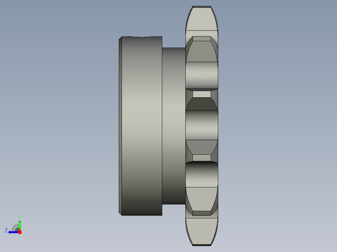 VLF11-40-12-D22链轮右视图