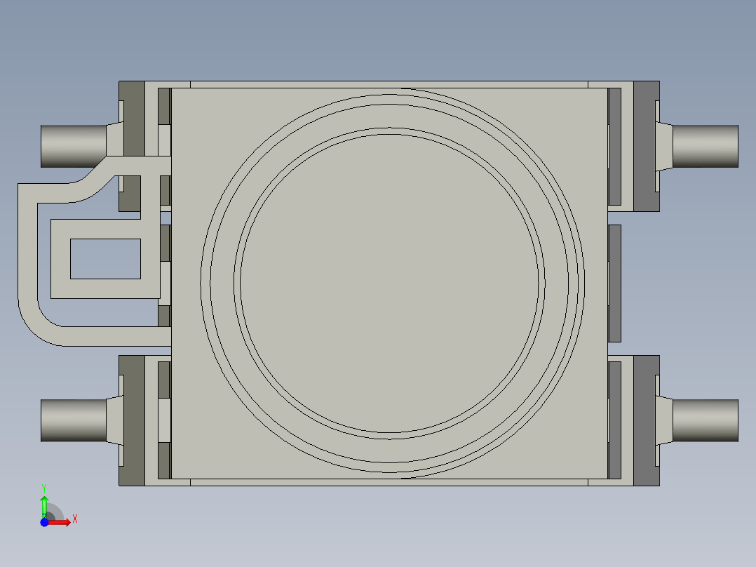 ZB5AA3C弹簧复位按钮头前视图